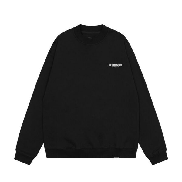 Represent Owners Club Back Print Crewneck Sweatshirt Black OKZY20261616