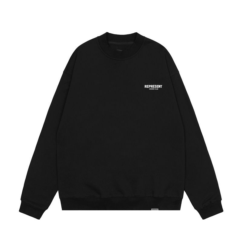 Represent Owners Club Back Print Crewneck Sweatshirt Black OKZY20261616
