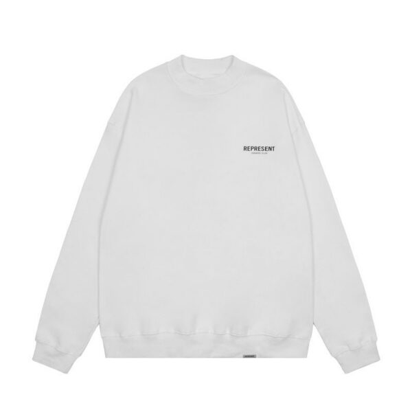 Represent Owners Club Back Print Crewneck Sweatshirt White OKZY20261617