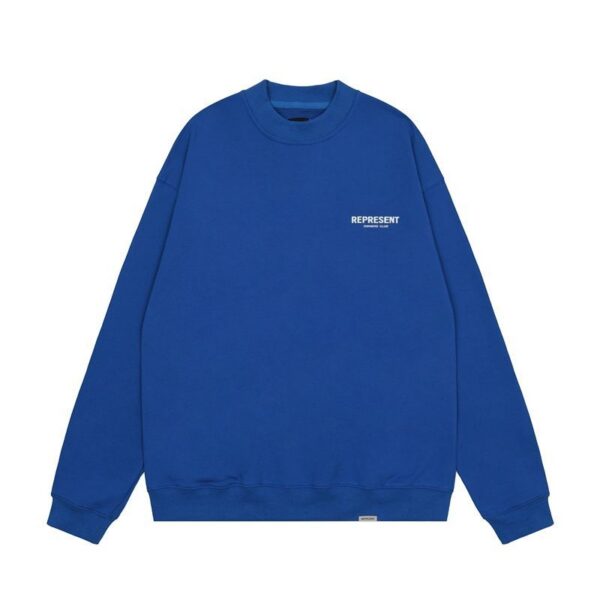 Represent Owners Club Back Print Crewneck Sweatshirt Blue OKZY20261618