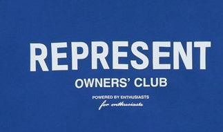 Represent Owners Club Back Print Crewneck Sweatshirt Blue OKZY20261618