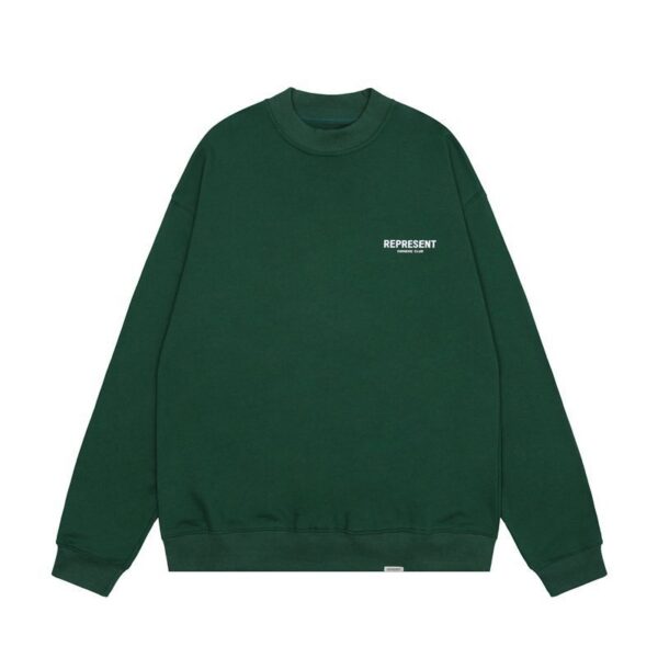 Represent Owners Club Back Print Crewneck Sweatshirt Green OKZY20261619