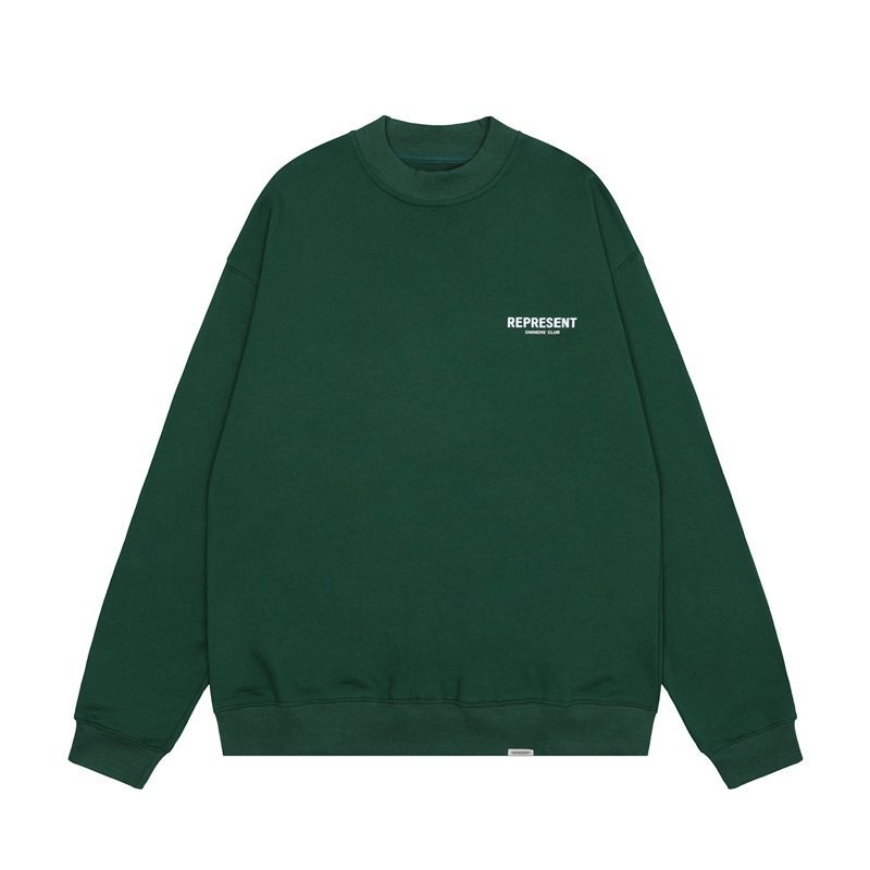 Represent Owners Club Back Print Crewneck Sweatshirt Green OKZY20261619