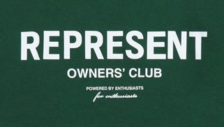 Represent Owners Club Back Print Crewneck Sweatshirt Green OKZY20261619