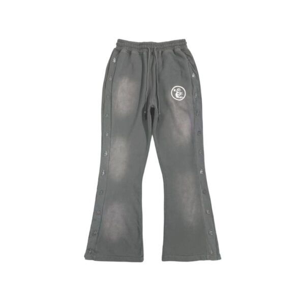 Hellstar Grey Side Button Flare Sweatpants OKZY2026162