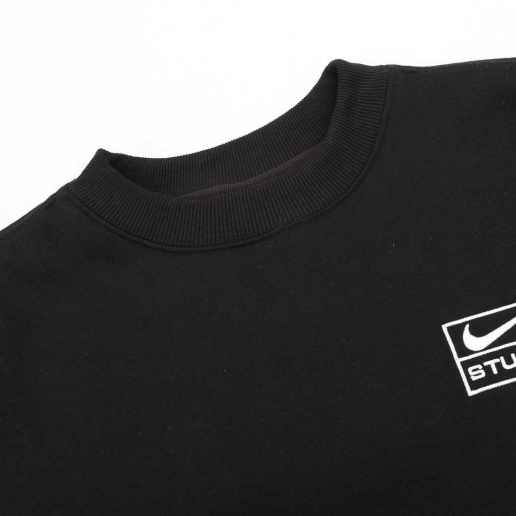 Stussy x Nike Box Logo Crewneck Sweatshirt Black OKZY20261632