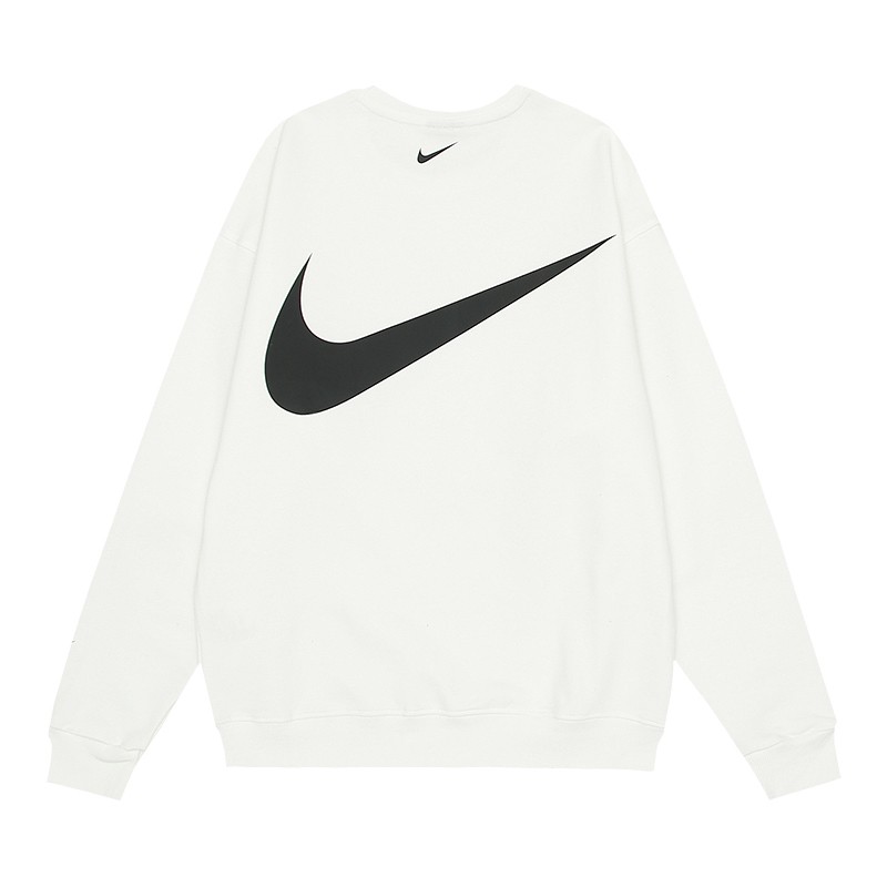 Nike Double Swoosh Swoosh Letter Crewneck Sweatshirt Off White OKZY20261635