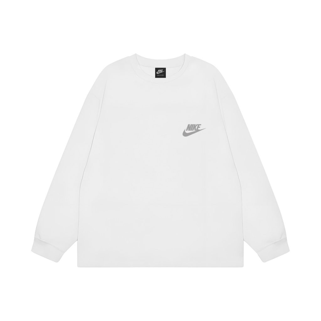 Nike Small Chest Logo Long Sleeve Tee White OKZY20261639