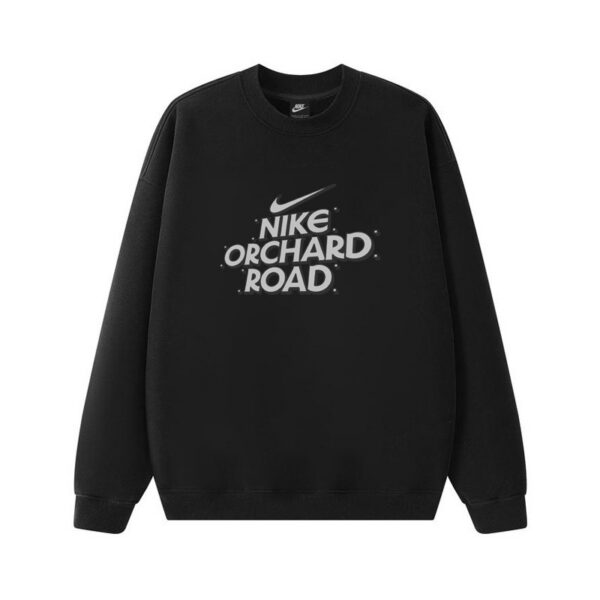 Nike Orchard Road Letter Crewneck Sweatshirt Black OKZY20261640