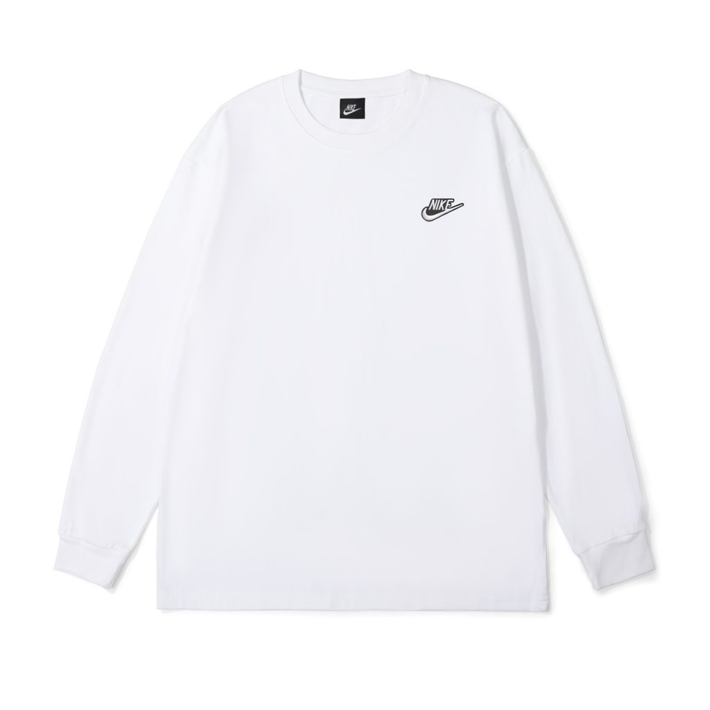 Nike Small Chest Embroidered Logo Long Sleeve Tee White OKZY20261643
