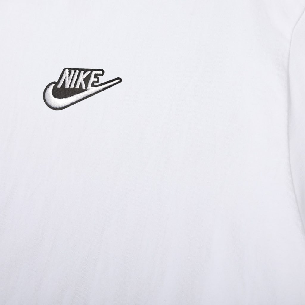 Nike Small Chest Embroidered Logo Long Sleeve Tee White OKZY20261643
