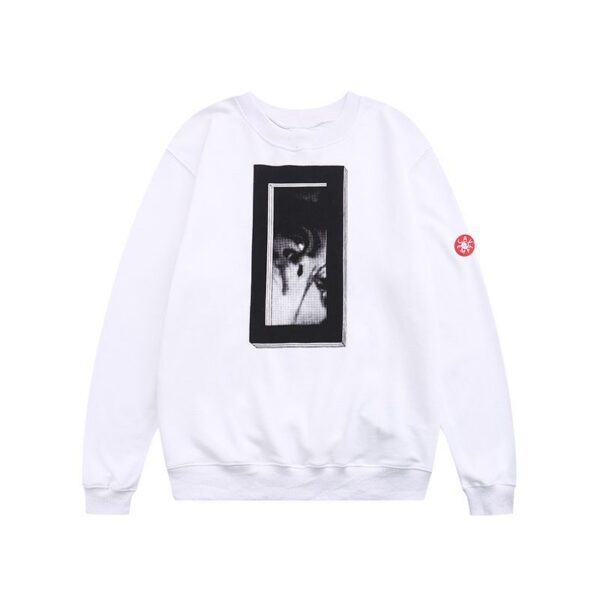 Cav Empt Frame Portrait Graphic Crewneck Sweatshirt White OKZY20261645