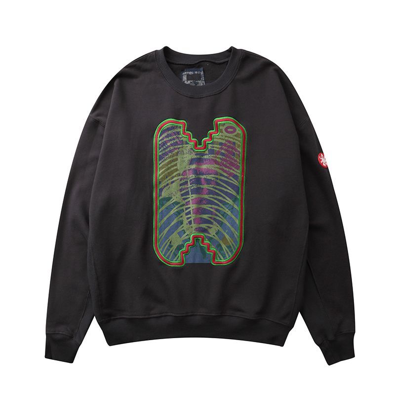 Cav Empt Skeleton Frame Graphic Crewneck Sweatshirt Black OKZY20261653