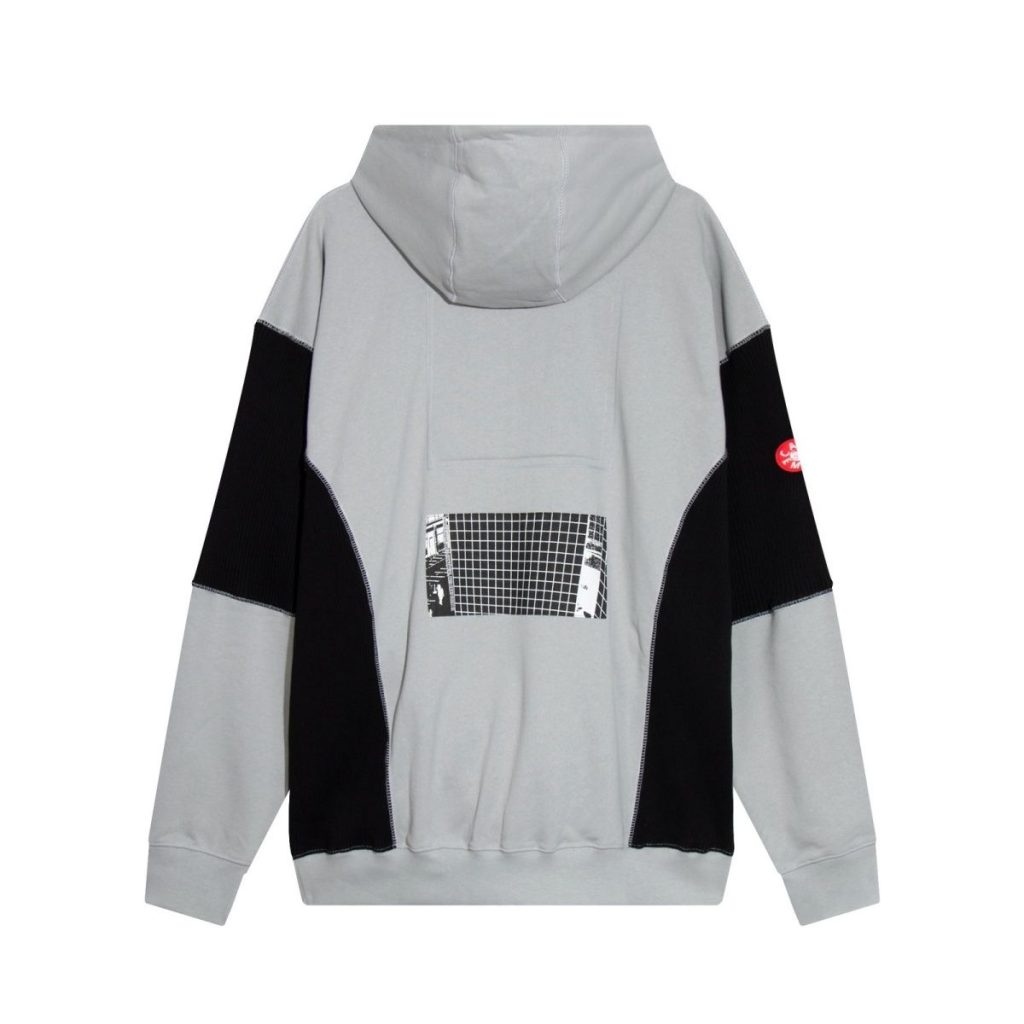 Cav Empt Color Block Panel Hoodie Grey OKZY20261655