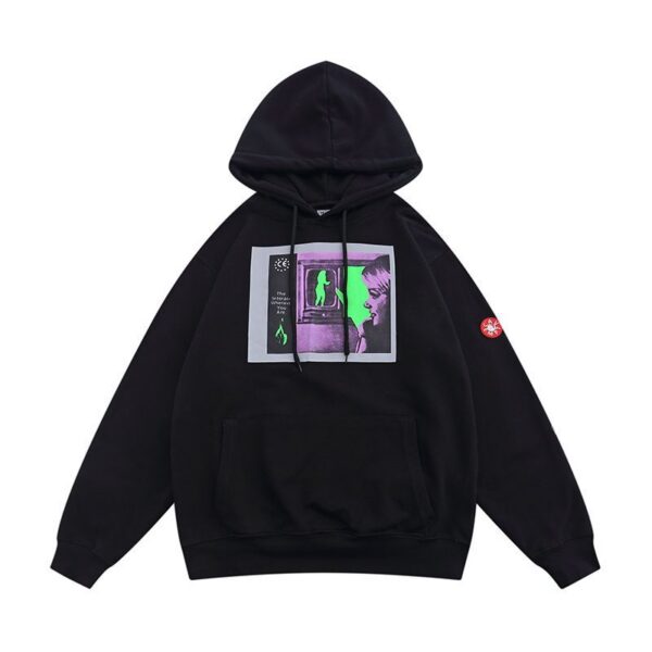 Cav Empt Psychedelic Figure Photo Print Hoodie Black OKZY20261656