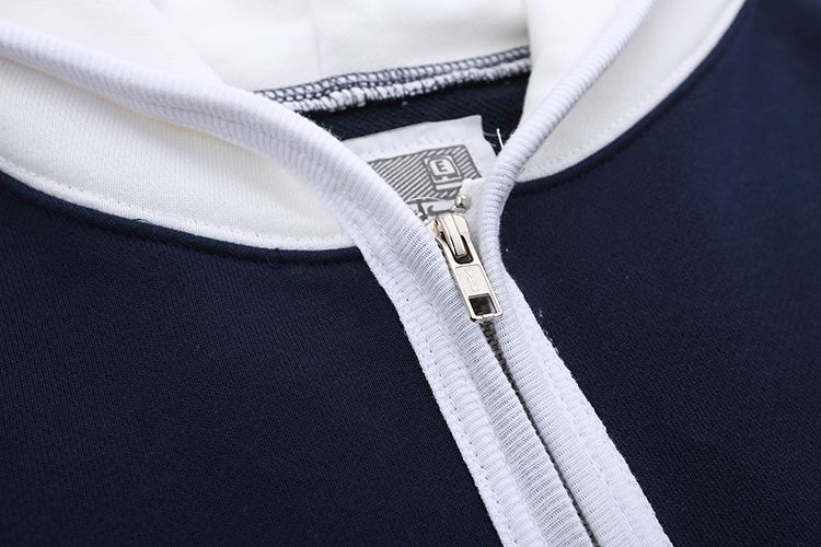 Cav Empt Two Tone Full Zip Hoodie Navy White OKZY20261657