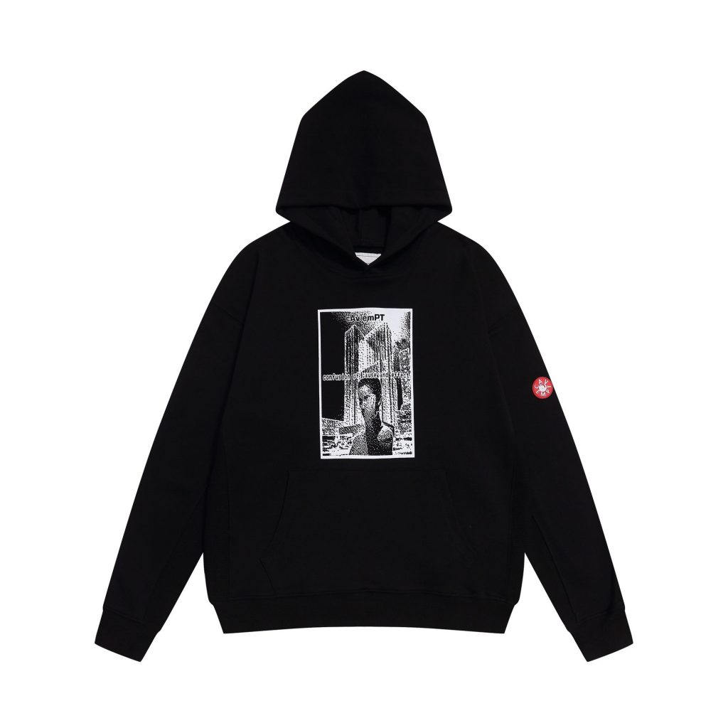 Cav Empt Building Portrait Graphic Hoodie Black OKZY20261658