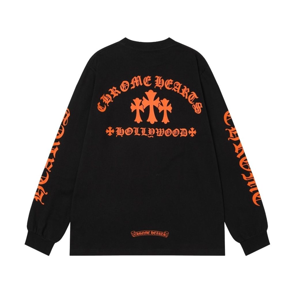 Chrome Hearts Hollywood Cross Long Sleeve Tee Black OKZY20261668