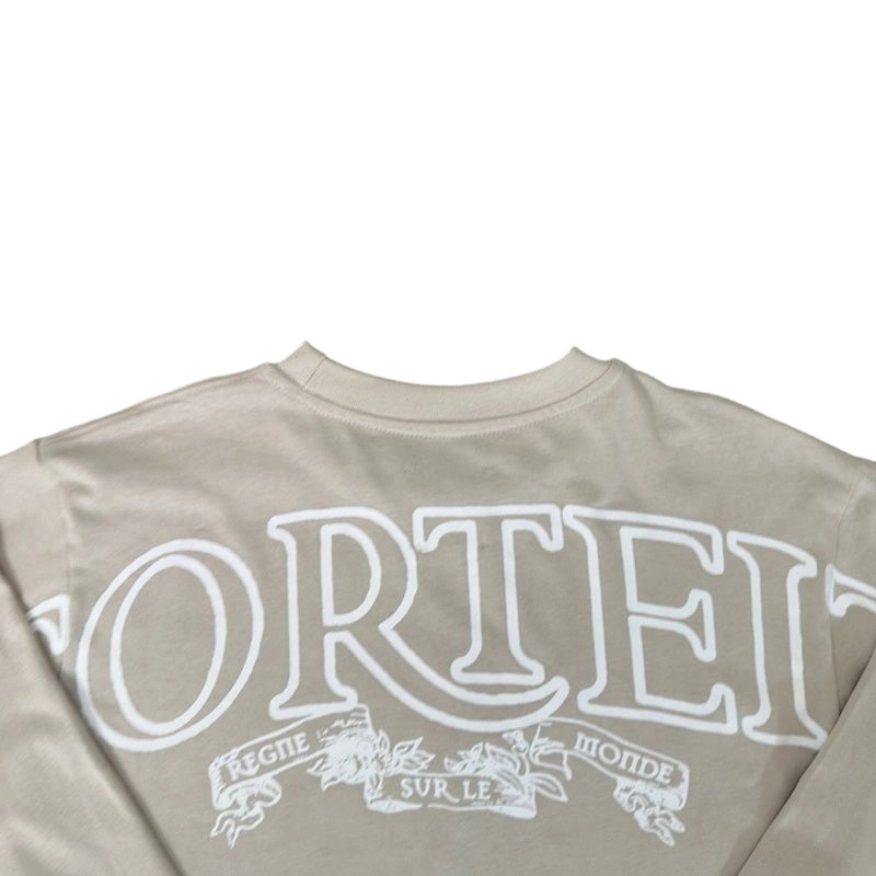 Corteiz Wreath Island Logo Long Sleeve Tee Khaki OKZY20261679