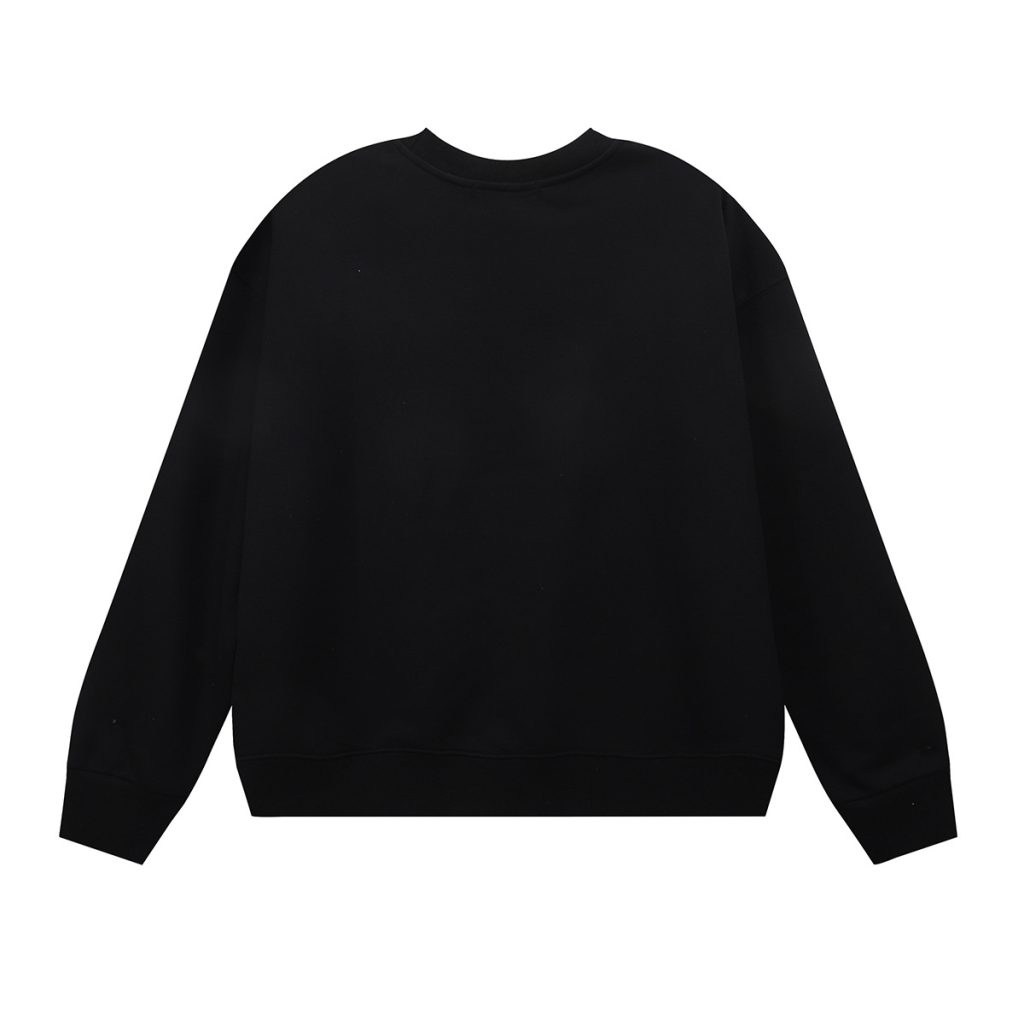 Purple Brand Wonderland Art Print Crewneck Sweatshirt Black OKZY20261685