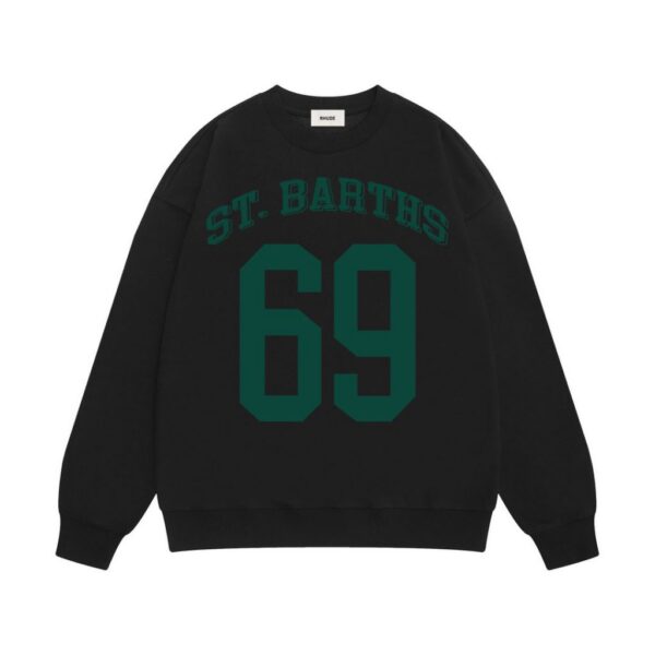 Rhude St.Barths 69 Number Crewneck Sweatshirt Black OKZY20261693