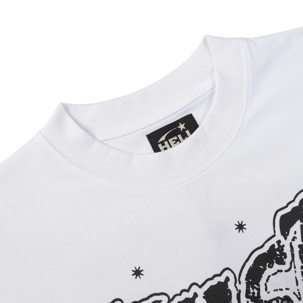 Hellstar Meditation Skeleton Long Sleeve Tee White OKZY20261702