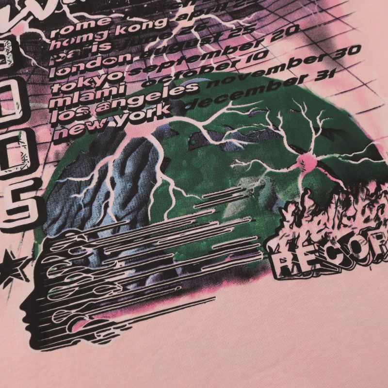 Hellstar Brainwashed World Tour Long Sleeve Tee Pink OKZY20261706