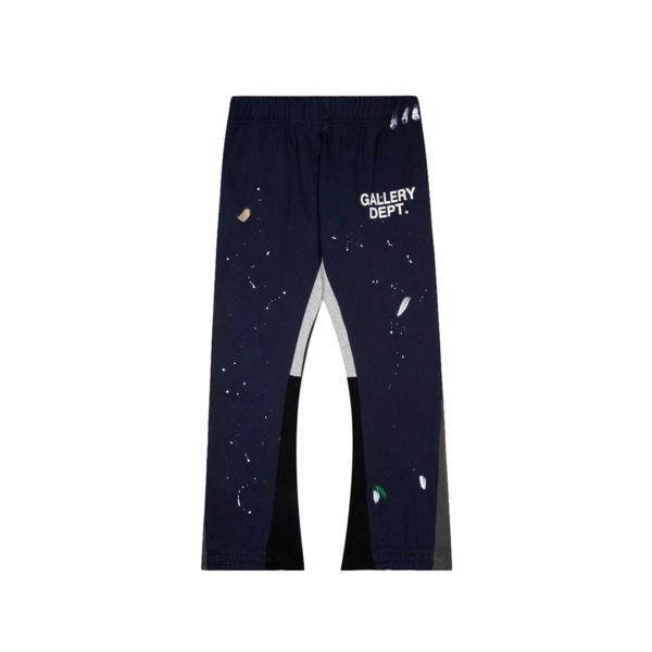 Gallery Dept Navy Paint Splatter Flare Sweatpants OKZY2026170