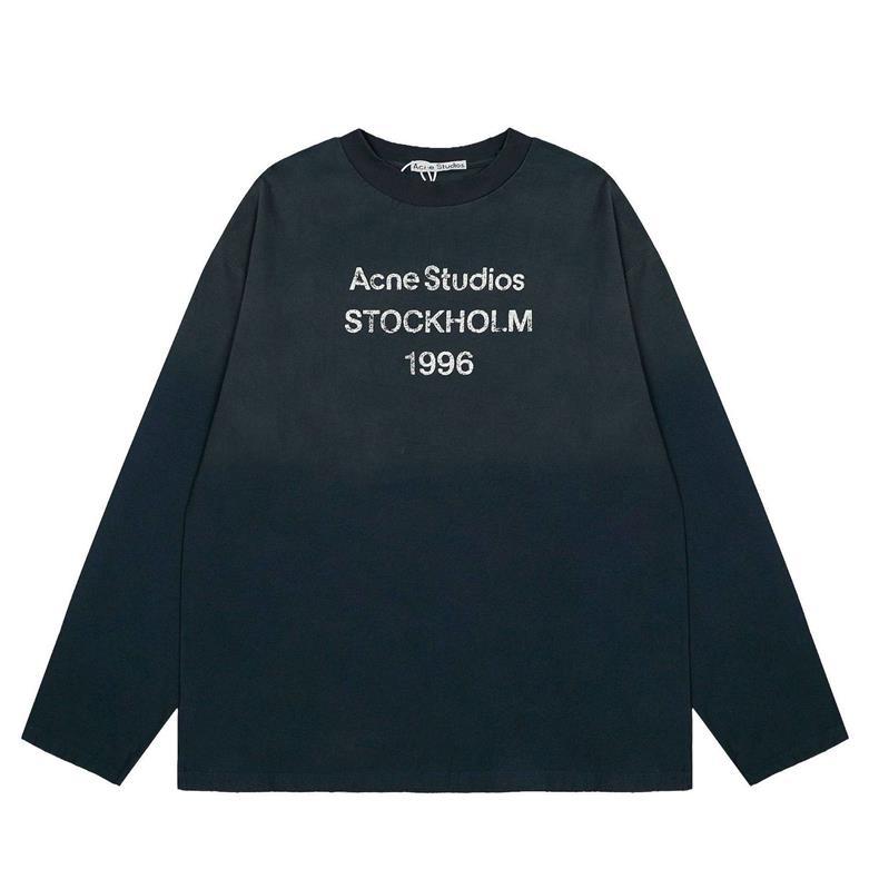 Acne Studios Stockholm 1996 Gradient Long Sleeve Tee Dark Green OKZY20261718