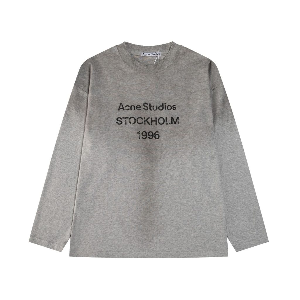 Acne Studios Stockholm 1996 Gradient Long Sleeve Tee Pink/Grey OKZY20261726
