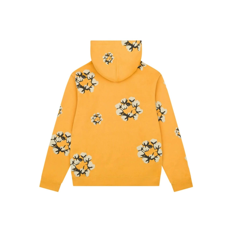 Denim Tears Cotton Wreath Hoodie Yellow OKZY20261734