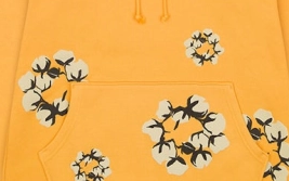 Denim Tears Cotton Wreath Hoodie Yellow OKZY20261734