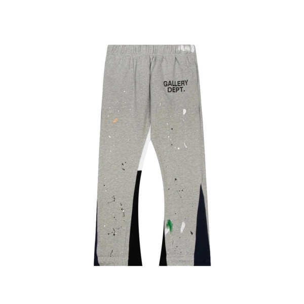 Gallery Dept Grey Paint Splatter Flare Sweatpants OKZY2026173