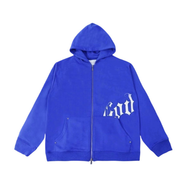 Godspeed God Speed Full Zip Hoodie Bright Blue OKZY20261746