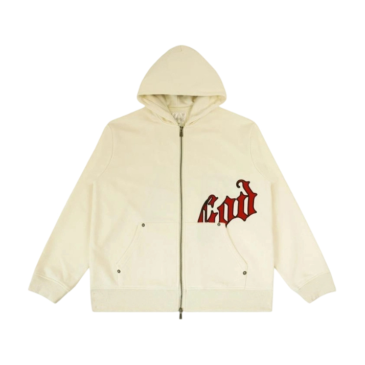 Godspeed God Speed Full Zip Hoodie Cream OKZY20261748