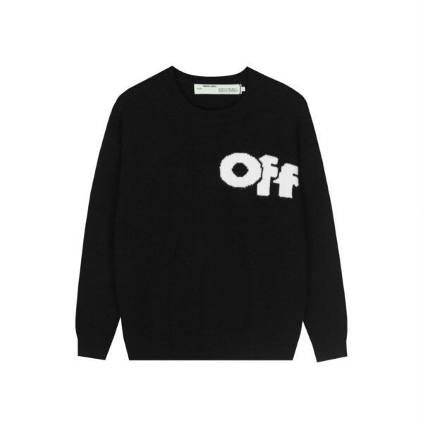 Off White Front Off Logo Sweater Black (Sweater) OKZY20261762