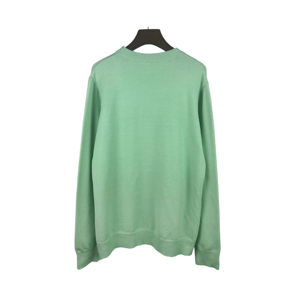Palm Angels Dripping Palm Tree Knit Sweater Green ( Sweater) OKZY20261765