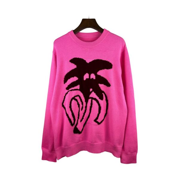 Palm Angels Abstract Palm Tree Knit Sweater Pink ( Sweater) OKZY20261766