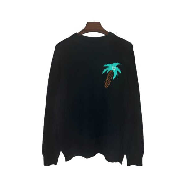 Palm Angels Small Palm Tree Knit Sweater Black ( Sweater) OKZY20261767