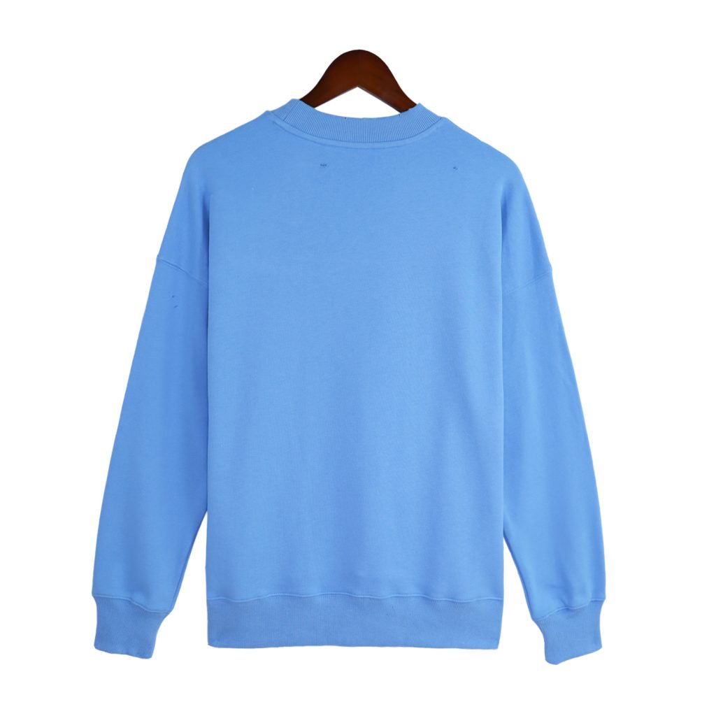 Palm Angels Rainbow Star Print Crewneck Sweatshirt Light Blue OKZY20261768