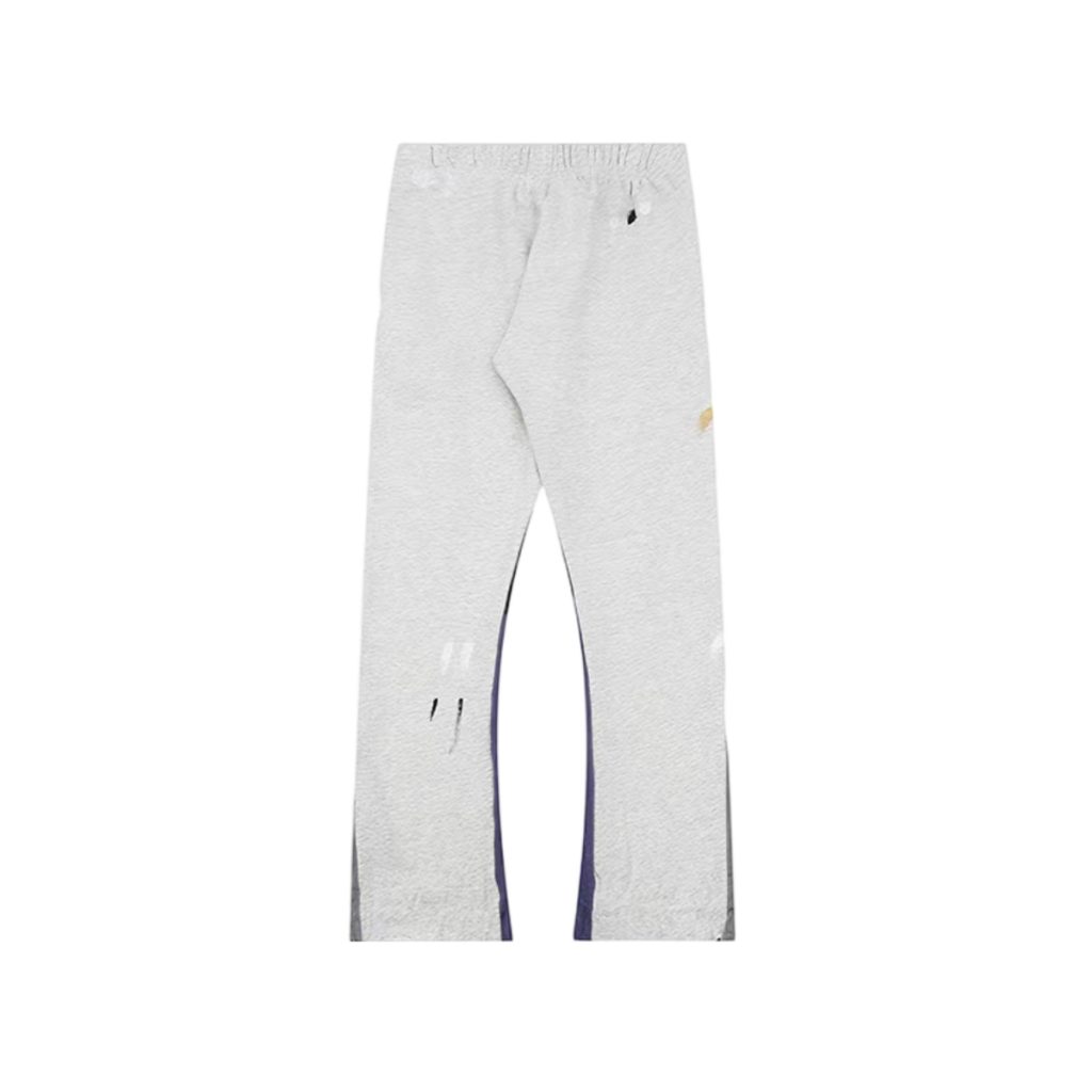 Gallery Dept Heather Grey Paint Splatter Flare Sweatpants OKZY2026176