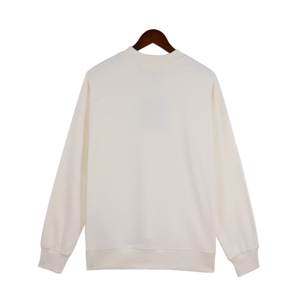 Palm Angels Rainbow Star Print Crewneck Sweatshirt Cream OKZY20261774