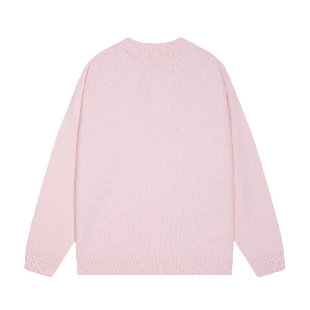 Supreme Small Gothic Embroidered Logo Knit Sweater Light Pink ( Sweater) OKZY20261782