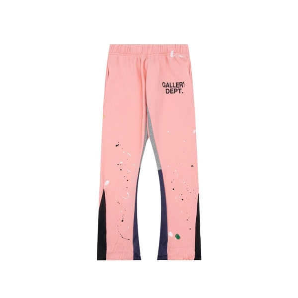 Gallery Dept Pink Paint Splatter Flare Sweatpants OKZY2026179