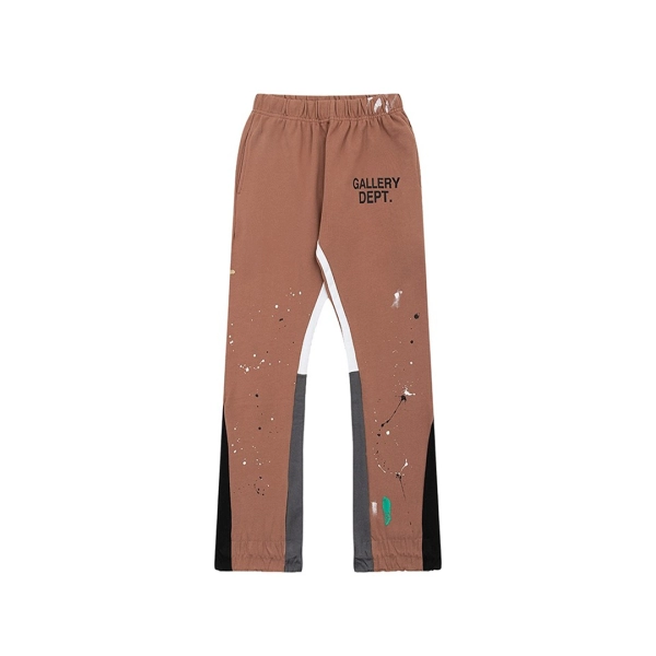 Gallery Dept Brown Paint Splatter Flare Sweatpants OKZY2026183