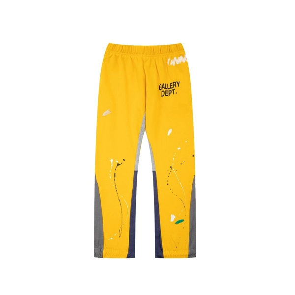 Gallery Dept Yellow Paint Splatter Flare Sweatpants OKZY2026184