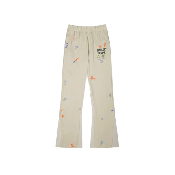 Gallery Dept Beige Graffiti Flare Sweatpants OKZY2026188