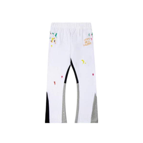 Gallery Dept White Splash Paint Flare Pants OKZY2026189