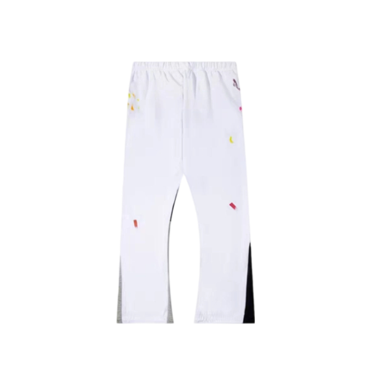 Gallery Dept White Splash Paint Flare Pants OKZY2026189
