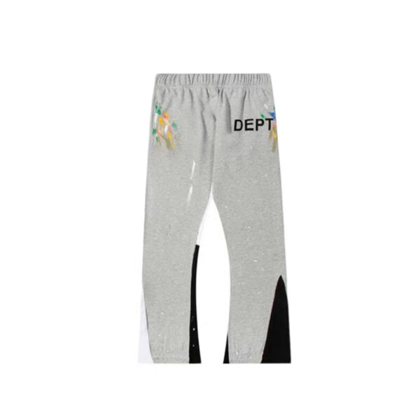 Gallery Dept Grey Splash Paint Flare Pants OKZY2026190